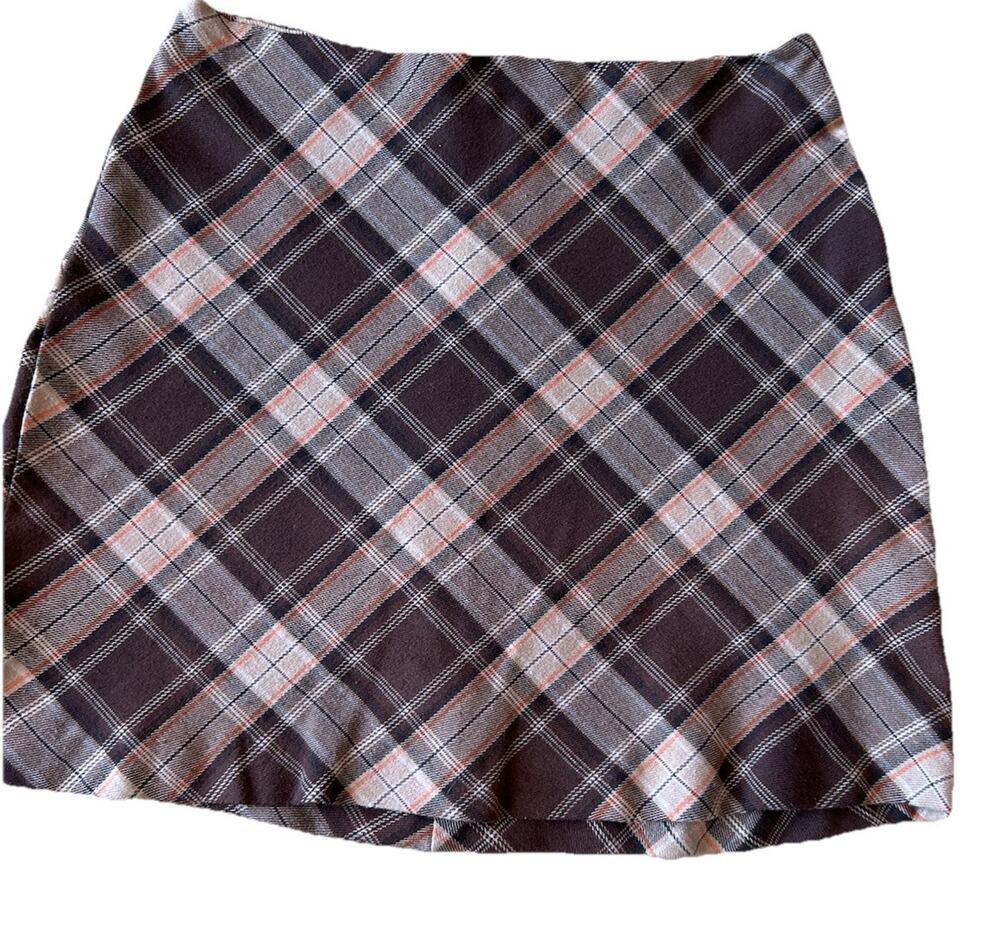 Vintage Byer Mini Plaid Skirt California 90s Gothic Punk School Brown Preppy S
